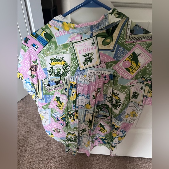 Jane + Delancey Graphic button up blouse - Picture 3 of 5